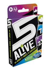 Load image into Gallery viewer, Hasbro Gaming 5 Alive Card Game, Fast-Paced Kids Game, Easy to Learn, Fun Family Game for Ages 8 and Up, Card Game for 2 to 6 Players, Multicolor