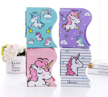 Load image into Gallery viewer, Folding Book Stand Metal Cartoon Unicorn Look Reading Frame Bookshelf Booknerds