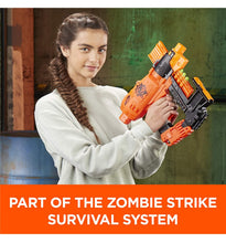 Load image into Gallery viewer, NERF Nailbiter Zombie Strike Toy Blaster, 8 Official Zombie Strike Elite Darts, 8-Dart Indexing Clip, Survival System, for Kids Ages 8 and up,Plastic,Multicolor