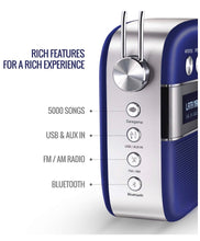 Load image into Gallery viewer, Saregama Carvaan Portable Music Player with 5000 Preloaded Songs, FM/BT/AUX  (Ro