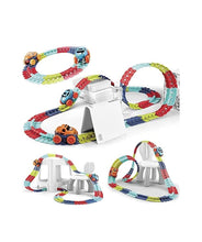 Load image into Gallery viewer, KIPA Monster Wheels Toy Car, 102 Pieces Electric Bendable Car Toy, Changeable Track,DIY Race Car Assembled Tracks with LED Light Up Toys for 3 4 5 6 7 Year Old Boys Girls Kids Birthday Gifts (102 Pcs.)