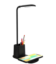 Load image into Gallery viewer, Portronics Brillo II Lamp with Wireless Charging (Black)
