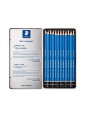 Load image into Gallery viewer, Staedtler Mars Lumograph Drawing Pencil for Design and Drafting - Pack of 12