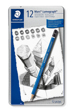 Load image into Gallery viewer, Staedtler Mars Lumograph Drawing Pencil for Design and Drafting - Pack of 12