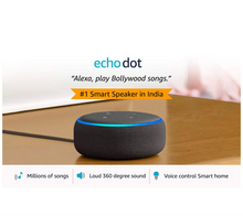 Load image into Gallery viewer, Echo Dot (3rd Gen) – New and improved smart speaker with Alexa (Black)