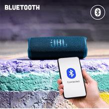 Load image into Gallery viewer, JBL Flip 6 Wireless Portable Bluetooth Speaker with JBL Pro Sound, Upto 12 Hours Playtime, IP67 Water & Dustproof, PartyBoost & Personalization by JBL App (Without Mic, Blue)