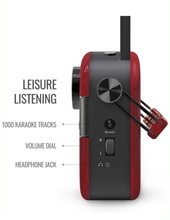 Load image into Gallery viewer, Saregama Carvaan Karaoke - Portable Music Player with 5000 Pre-Loaded Songs, FM/BT/AUX (Metallic Red)