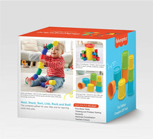 Load image into Gallery viewer, Fisher Price 3-in-1 Infant Complete Gift Pack&Fisher-Price Plastic Original Rock-a-Stack,Multicolor, Classic Stacking Toy with 5 Colorful Rings to Grasp, Shake, and Stack!