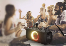 Load image into Gallery viewer, JBL PartyBox On The Go -A Portable Karaoke Party Speaker With Wireless Microphone, 100W Power Output, IPX4 Splashproof, 6 Playtime Hours, Shoulder Strap And Wireless 2 Party Speakers Pairing (Black)