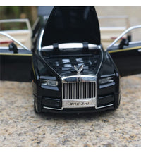 Load image into Gallery viewer, Rolls Royce Diecast Alloy Metal Pull Back Die-cast Car 1:24 Rolls Royce Metal Pullback Toy car with Openable Doors & Light,Music Boys for Kids