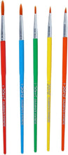 Load image into Gallery viewer, DOMS Colourmate Synthetic Paint Brush Set (Round, Pack of 5 x 8 Set)
