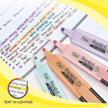 Load image into Gallery viewer, FLAIR Pastel 5 Shades Hi-lighter Pouch Pack | Flexible Line Width | Quick Drying &amp; Smudge Proof Pastel Ink | Non-Toxic Ink, Safe For Childrens | 5 Smoothing Colors, Pack of 1
