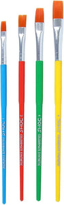 DOMS Colourmate Synthetic Paint Brush Set (Flat, Pack of 4 x 4 Set)