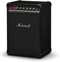 Load image into Gallery viewer, Marshall Bromley 450 Portable Party Speaker - Loud 360° Sound with Bass EQ Controls | 40+ Hours Playtime | Bluetooth, 3.5 mm AUX, RCA, Microphone, Instrument Inputs | LED Lights - Black and Brass
