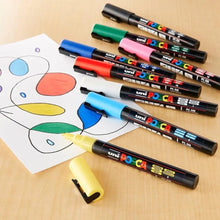 Load image into Gallery viewer, Uni-ball Posca 3M 0.9-1.3mm Bullet Shaped Markers (16 Colors, 16 Pcs), Multicolor
