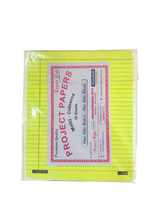 Multi coloured Project sheets single side ruled by Krazy Kids (New Launch)