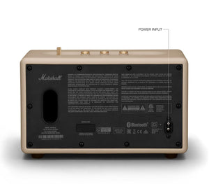 Marshall Acton III Wired Connectivity Stereo Home Speakers with Bluetooth 5.2 & RCA or 3.5mm Input Cream