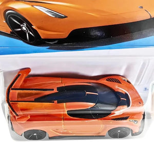 "Hot Wheels 2020 Koenigsegg Jesko HW Exotics Ages 3 and Up by Small CLAP (Orange)"