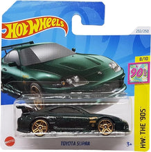 Load image into Gallery viewer, &quot;Hot Wheels - Toyota Supra - HW: The &#39;90s 8/10 - HTB09 - Short Card - JDM - Dark Green Metallic - Mattel 2024-1:64
&quot;
