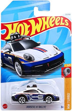 Load image into Gallery viewer, &quot;Hot Wheels Porsche 911 Rallye HW Turbo for Ages 3 and Up (White/Blue)&quot;
