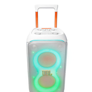 JBL Partybox 320 (White), Portable Bluetooth 240W Party Speaker, AI Sound Boost, Futuristic Light Show Potable With Battery Backup