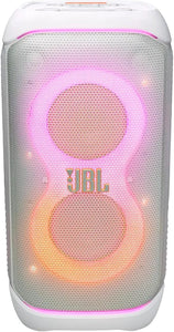 JBL Partybox 320 (White), Portable Bluetooth 240W Party Speaker, AI Sound Boost, Futuristic Light Show Potable With Battery Backup