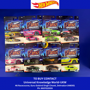 Hot Wheels Neon Speeders Set of 8