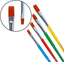 Load image into Gallery viewer, DOMS Colourmate Synthetic Paint Brush Set (Flat, Pack of 4 x 4 Set)
