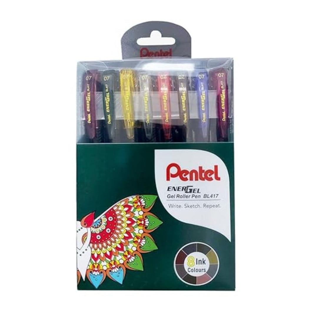 Pentel Multicolour Energel Roller Gel Pen
0.7mm(Pack of 8)