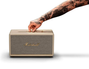 Marshall Stanmore III Wired Connectivity Home Speaker with Bluetooth 5.2 & RCA or 3.5mm Input - Cream