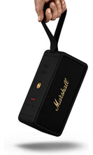 Load image into Gallery viewer, Marshall Middleton Portable Bluetooth Speaker with 20+ Hours of Portable Playtime, 360° Sound, Dust &amp; Waterproof (IP67) - Black &amp; Brass.
