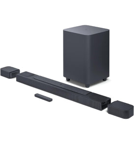 JBL Bar 800 Pro, 7.1 (5.1.2) Channel Truly Wireless Soundbar with True Dolby Atmos® 3D Surround Sound, 10” Down-Firing Wireless Subwoofer, PureVoice, HDMI eARC, Bluetooth, Wi-Fi & Optical Input (720W)