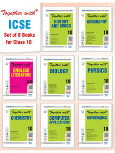 Together with ICSE English Lit (9 to 10), Math, Computer, Physics, Chemistry, Biology, Geography, History & Civics Study Material for Class 10 ( Set of 8 Books)