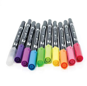 Tombow Dual Brush Pen Art Markers 10 Pieces