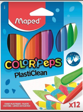 Load image into Gallery viewer, Maped Color&#39;Peps Plastic Crayons Set - Pack of 12
