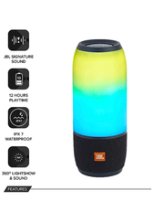 Load image into Gallery viewer, JBL Pulse 3 Wireless Portable Speaker with Vibrant Lightshow (Black)
