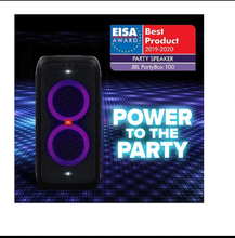 Load image into Gallery viewer, JBL PartyBox 100 Portable Bluetooth Party Speaker with Bass Boost and Dynamic Lights
