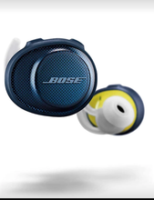 Load image into Gallery viewer, Bose Sound Sport Free Truly Wireless Sport Headphones (Midnight Blue/Citron)
