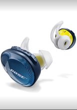 Load image into Gallery viewer, Bose Sound Sport Free Truly Wireless Sport Headphones (Midnight Blue/Citron)
