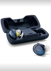 Bose Sound Sport Free Truly Wireless Sport Headphones (Midnight Blue/Citron)