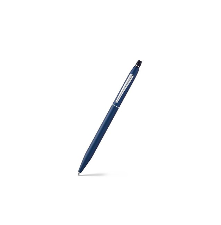 Cross At0622-121 Click Ballpoint Pen – Midnight Blue With Chrome Trims