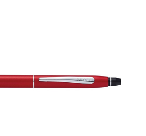 Cross At0622-119 Click Ballpoint Pen – Crimson Red With Chrome Trims