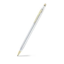 Load image into Gallery viewer, Cross 3302 Classic Century Medalist Ballpoint Pen – Chrome With Gold Trims
