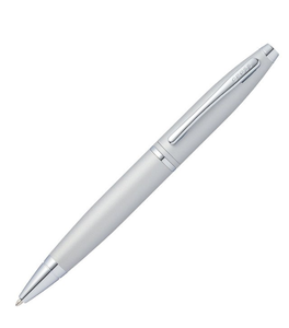 Cross Gift Set Calais Satin Chrome Ballpoint Pen With White Medium Classic Journ