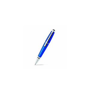 Cross At0555-3 Edge Rollerball Pen – Blue With Chrome Trims
