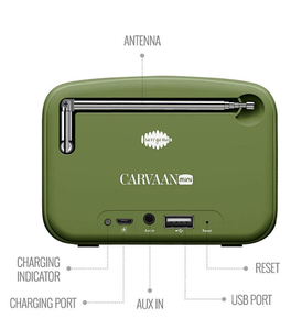 Saregama Carvaan Mini 2.0- Music Player with Bluetooth/FM/AM/AUX (Sapphire Green