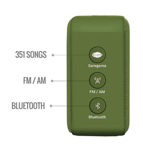 Saregama Carvaan Mini 2.0- Music Player with Bluetooth/FM/AM/AUX (Sapphire Green