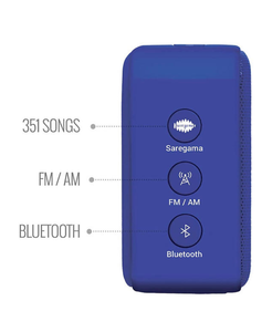 Saregama Carvaan Mini 2.0- Music Player with Bluetooth/FM/AM/AUX (Regal Blue)