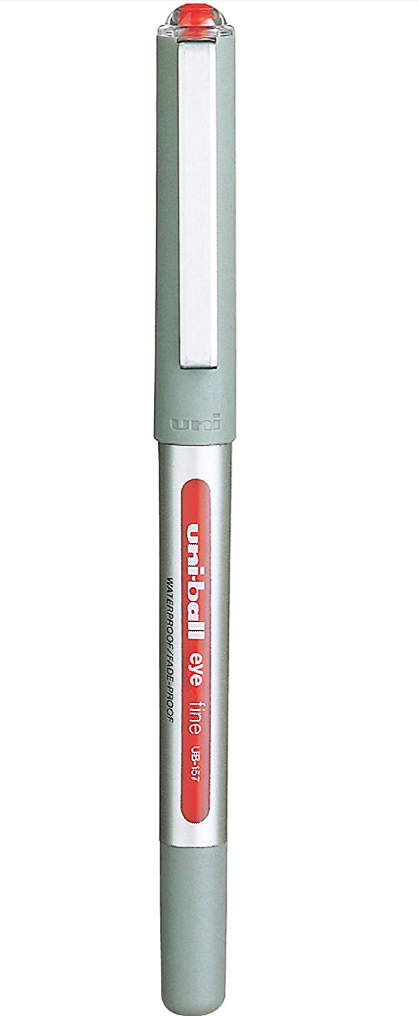Uni-ball eye fine red (ub157) waterproof and Fade-proof