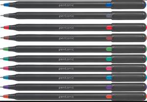 Linc Pentonic Multicoloure Gel Pen (0.6mm,1.0mm) Pack of 12